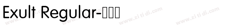 Exult Regular字体转换 Exult Regular字体转换